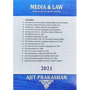 Ajit Prakashan's Media & Law (Bare Acts with Short Notes) 